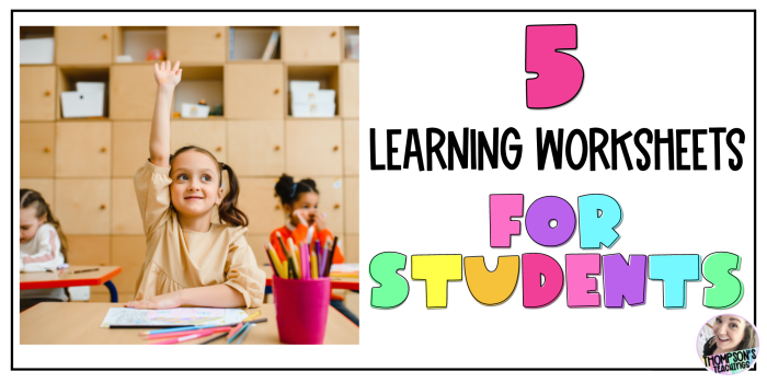 Learning Worksheets for Education | Activity Shelter
